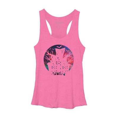 Women's Design By Humans Halloween Home By Durungkapok Racerback Tank Top - Image 4