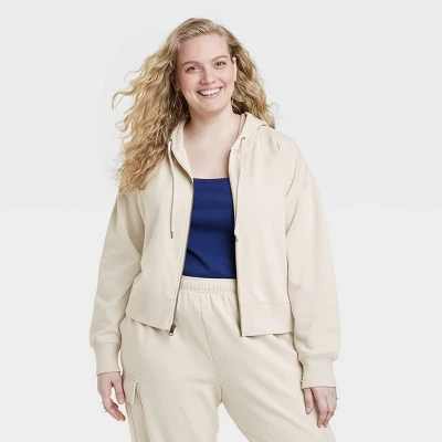 Women's Cropped Zip-Up Sweatshirt - Universal Thread™ - Image 5