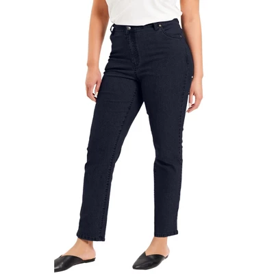 June + Vie By Roaman's Women’s Plus Size June Fit Straight-Leg Jeans - Image 4