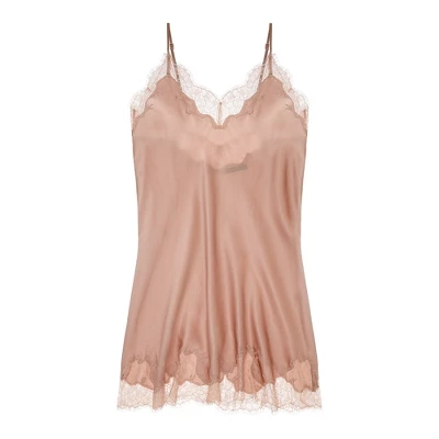 Journelle Women's Charlotte Short Slip Chemise In White, Size Small - Image 3