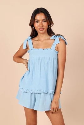 Petal And Pup Womens Karlee Tie Shoulder Smock Top - Image 6