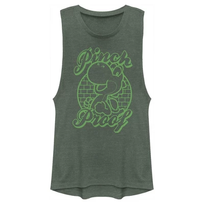 Junior's Nintendo Yoshi Pinch Proof Festival Muscle Tee - Image 2