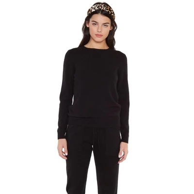 JENNIE LIU 100% Pure Cashmere Extra-ply Cozy Long Sleeve Crew Neck Sweater - Image 6