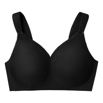 Glamorise Womens MagicLift Seamless T-Shirt Wirefree Bra 1080 Black - Image 3