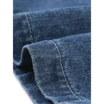 Agnes Orinda Women's Plus Size Layered Drawstring Hood Utility With Pockets Jean Jackets - Image 4