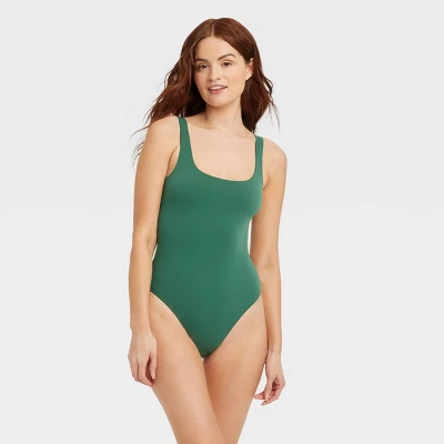 Women's 4-Way Stretch Tank Bodysuit - Auden™ Green - Image 5