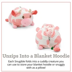 Plushible 2-in-1 Snugible Strawberry Cow