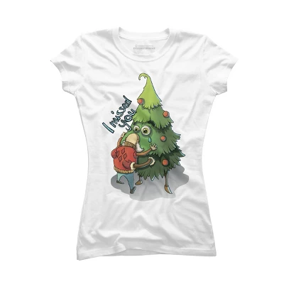Junior's Design By Humans Waiting For Christmas By Kuz512 T-Shirt - Image 3