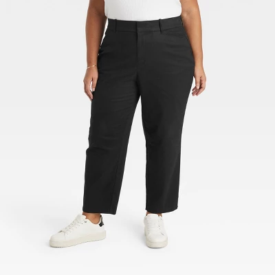 Women's High Rise Ankle Tapered Pants - Ava & Viv™ - Image 3