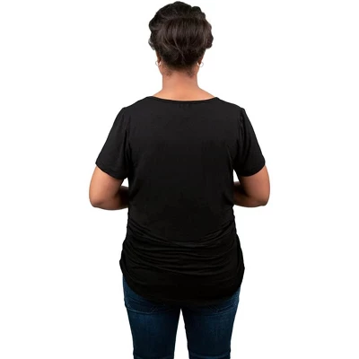 Bamboobies Nursing T-shirt For Breastfeeding - Black - Image 2