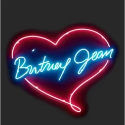Women's Britney Spears Jean Neon Heart T-Shirt