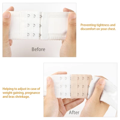 Allegra K Women's Brassiere Underwear Strap Bra Extender 3 Rows 4 Hooks - Image 4