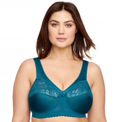 Glamorise Womens MagicLift Original Support Wirefree Bra 1000 Dark Teal - Image 5
