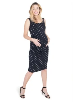 Ingrid & Isabel Maternity Ruched Tank Top Dress