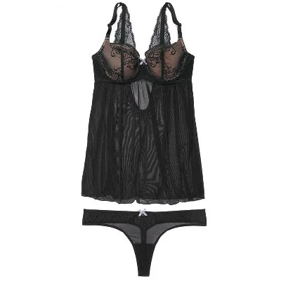 Adore Me Women's Ella Babydoll Lingerie - Image 4