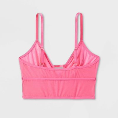Women's Mesh Longline Bralette - Auden™ Pink