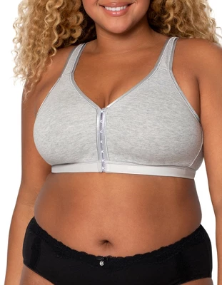 Curvy Couture Women's Cotton Luxe Front And Back Close Wireless Bra - Image 6