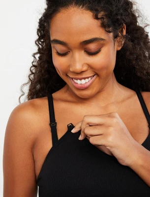 Seamless Rib Knit Maternity And Nursing Bra | Motherhood Maternity - Image 2