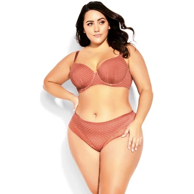 Women's Plus Size Smooth & Chic T-Shirt Bra - Rose Spot | CITY CHIC - Image 12
