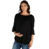 Womens Maternity Loose Fit Tunic Top