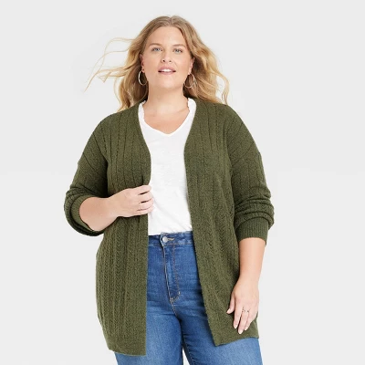 Women's Cable Pointelle Cardigan - Knox Rose™ - Image 6