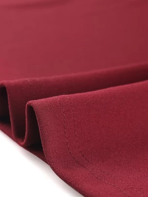 Allegra K Women's Work Sheath Tie Neck Knit Long Sleeve Midi Dress - Image 3