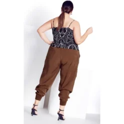 Women's Plus Size Exotic Tile Top - Black | CITY CHIC