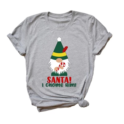 Simply Sage Market Women's Santa I Gnome Him Short Sleeve Graphic Tee - Image 2