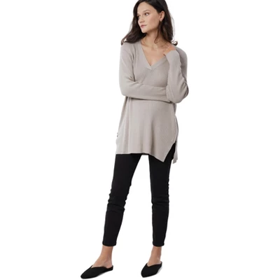 Ingrid & Isabel Maternity Side Zip Nursing Sweater - Image 5