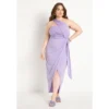 ELOQUII Women’s Plus Size Shirred Wrap Dress