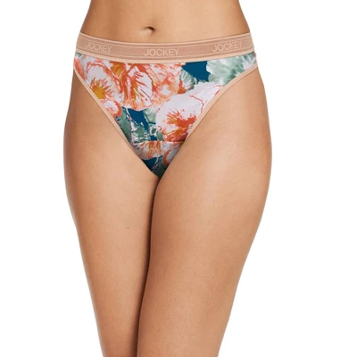 Jockey Women's Worry Free Microfiber Light Absorbency Thong - Image 6