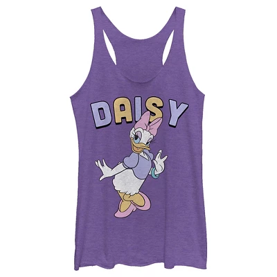 Women's Mickey & Friends Daisy Duck Racerback Tank Top - Image 3