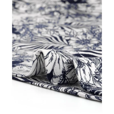 Agnes Orinda Women's Plus Size Floral Inverted Box Pleat Boho Dresses - Image 5