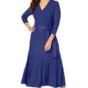 Jessica London Women’s Plus Size Pullover Wrap Sweater Dress