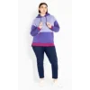 Women's Plus Size Tahlia Hoodie - Purple | AVENUE LEISURE