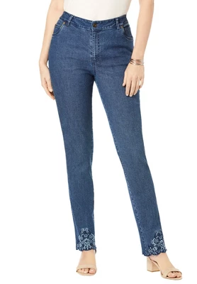 Jessica London Women’s Plus Size True Fit Straight Leg Jeans - Image 14