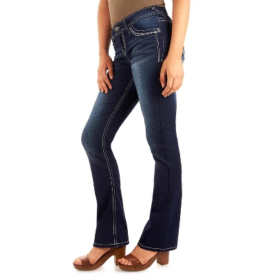 WallFlower Women's Legendary Bootcut Mid-Rise Insta Stretch Juniors Jeans (Standard And Plus) - Image 2