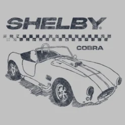 Ford Women's Shelby Cobra Sports Car Sketch T-Shirt