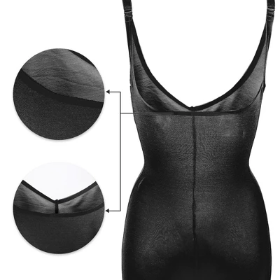 Unique Bargains Women Shapewear Tummy Control Full Bust Bodysuit Butt Lifter Thigh Traceless Slimmer - Image 4