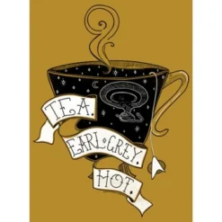 Junior's Star Trek: The Next Generation Captain Picard Cup Of Tea Earl Grey HOT Festival Muscle Tee