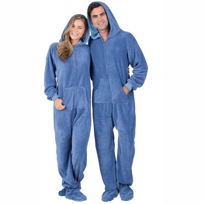 Footed Pajamas - Under The Sea Adult Hoodie Chenille Onesie - Image 4