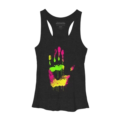Women's Design By Humans High Five By Clingcling Racerback Tank Top - Image 4