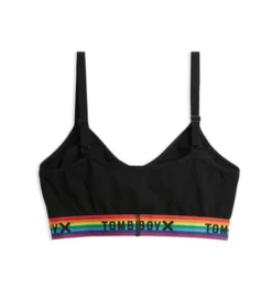 TomboyX V-Neck Bralette, Cotton Adjustable Straps
