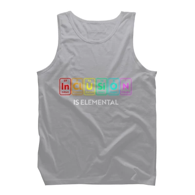 Design By Humans Inclusion Is Elemental Flag Rainbow Periodic Table By CyanidieTank Top - Image 4