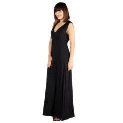 V Neck Maxi Womens Dress