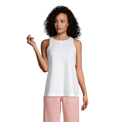 Lands' End Women's Tall Linen Sleeveless Top - Image 4