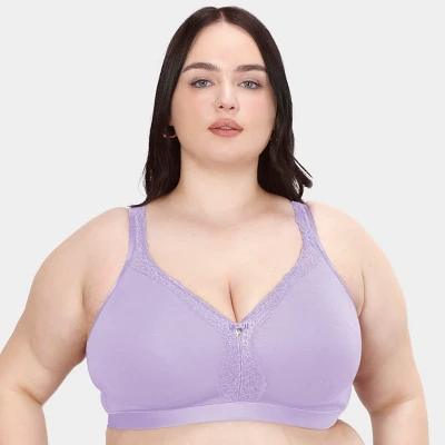 Curvy Couture Women's Cotton Luxe Unlined Wireless Bra - Image 10