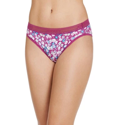 Jockey Women's Worry Free Microfiber Moderate Absorbency Bikini - Image 2