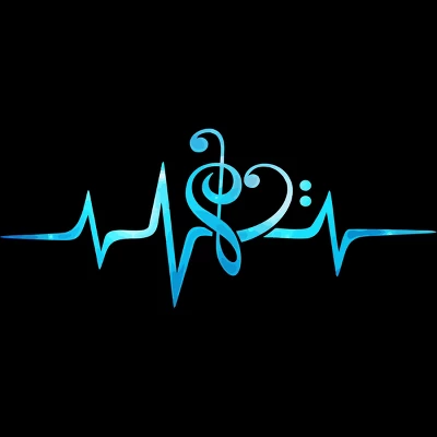 Women's Design By Humans Music Clef Heart Beat Treble Base By BaoMinh Racerback Tank Top