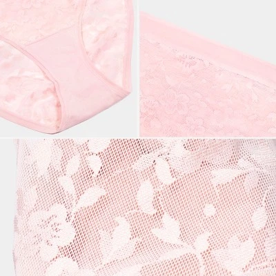 Curvy Couture Women's Plus Size No-Show Lace High Cut Brief Panty - Image 4